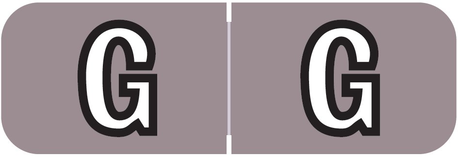 Barkley FABAM Match BAAM Series Alpha Roll Labels - Letter G - Lavender Label