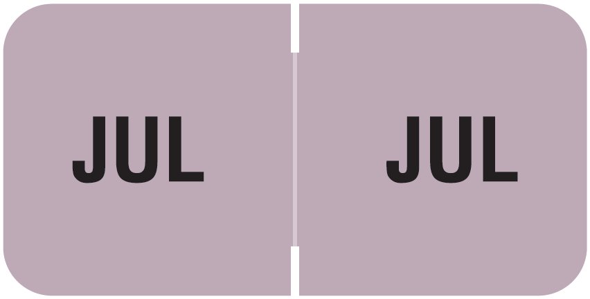 Barkley FMBLM Match BAMM Series Month Code Roll Labels - July - Lavender