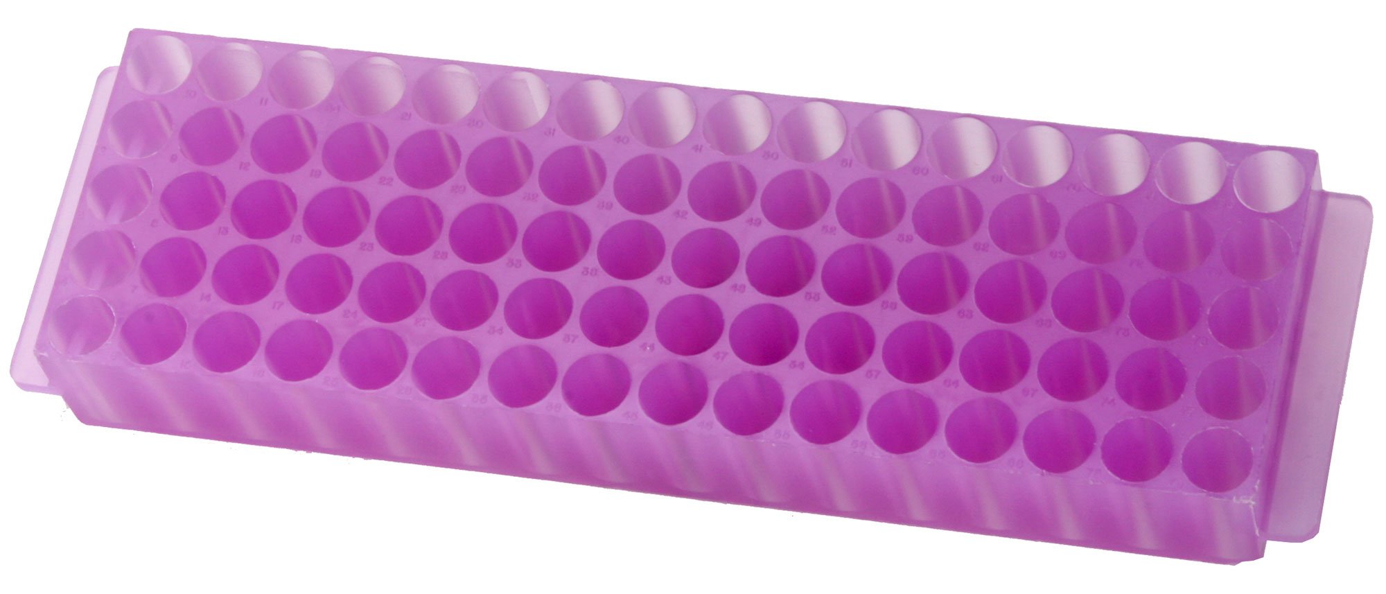 80-Well Microcentrifuge Tube Rack - Lavender
