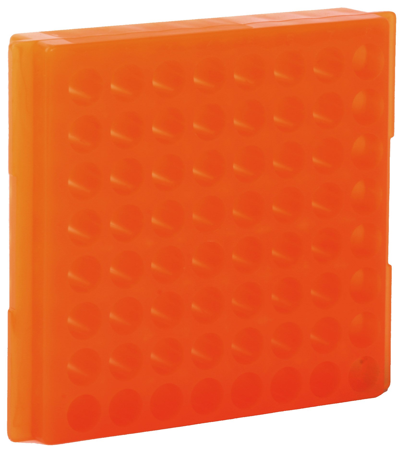 64-Well Microcentrifuge Tube Rack - Orange