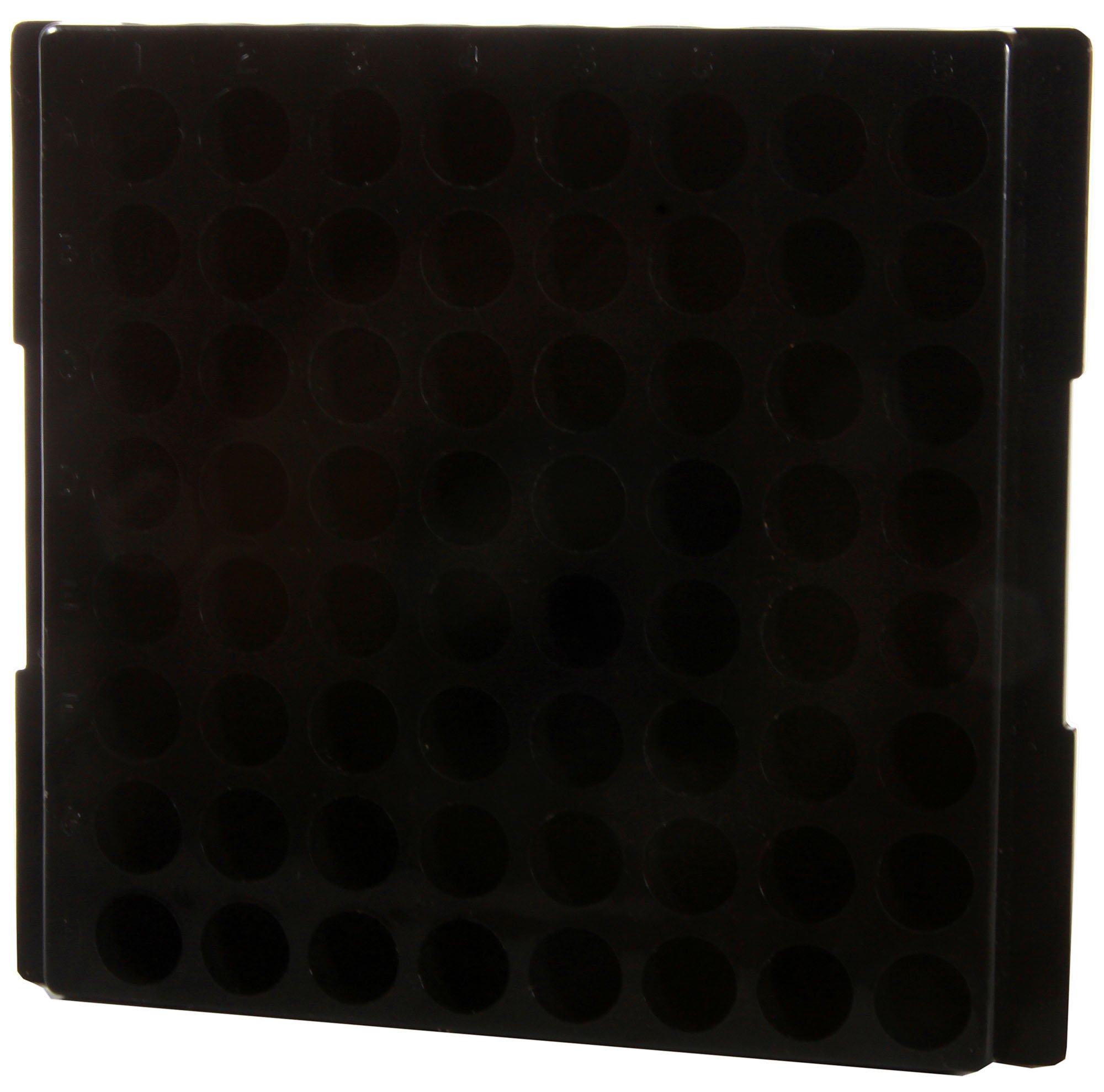 64-Well Microcentrifuge Tube Rack - Black