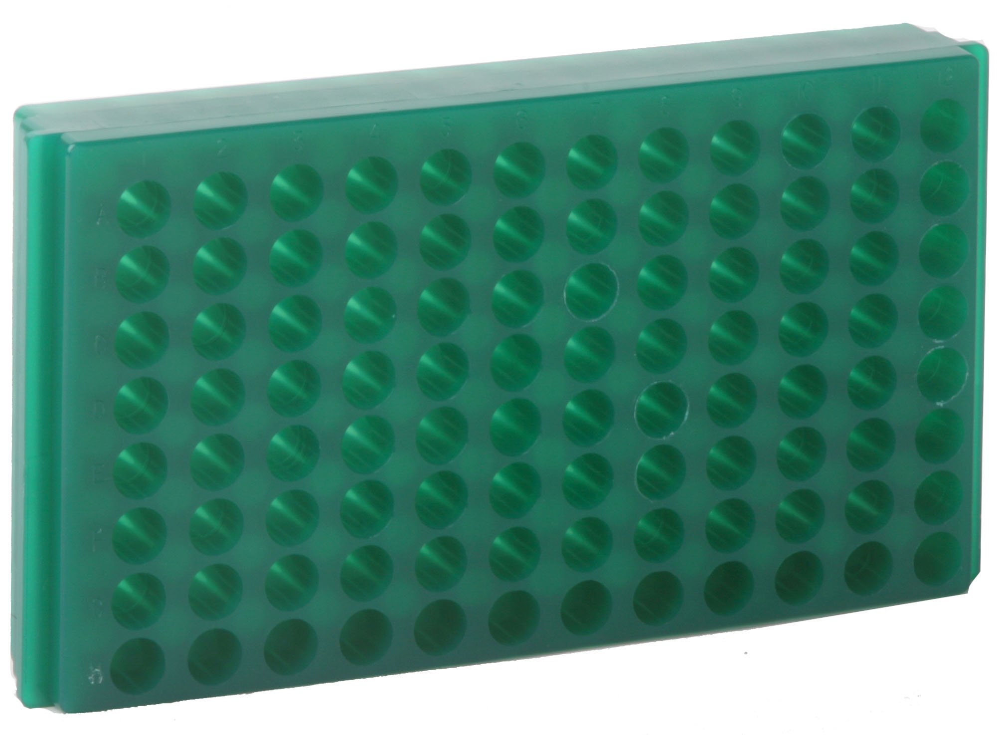 96-Well Microcentrifuge Tube Rack - Green