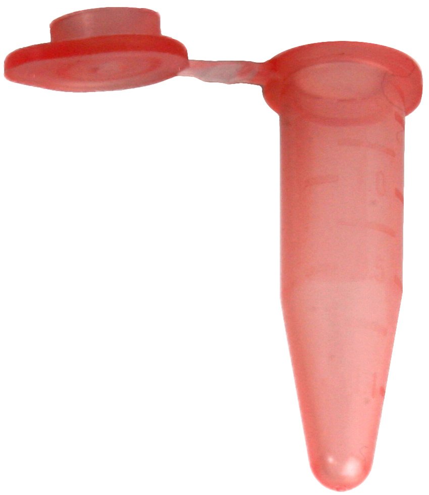 1.5mL G-Tube Flat Top Microcentrifuge Tube - Red