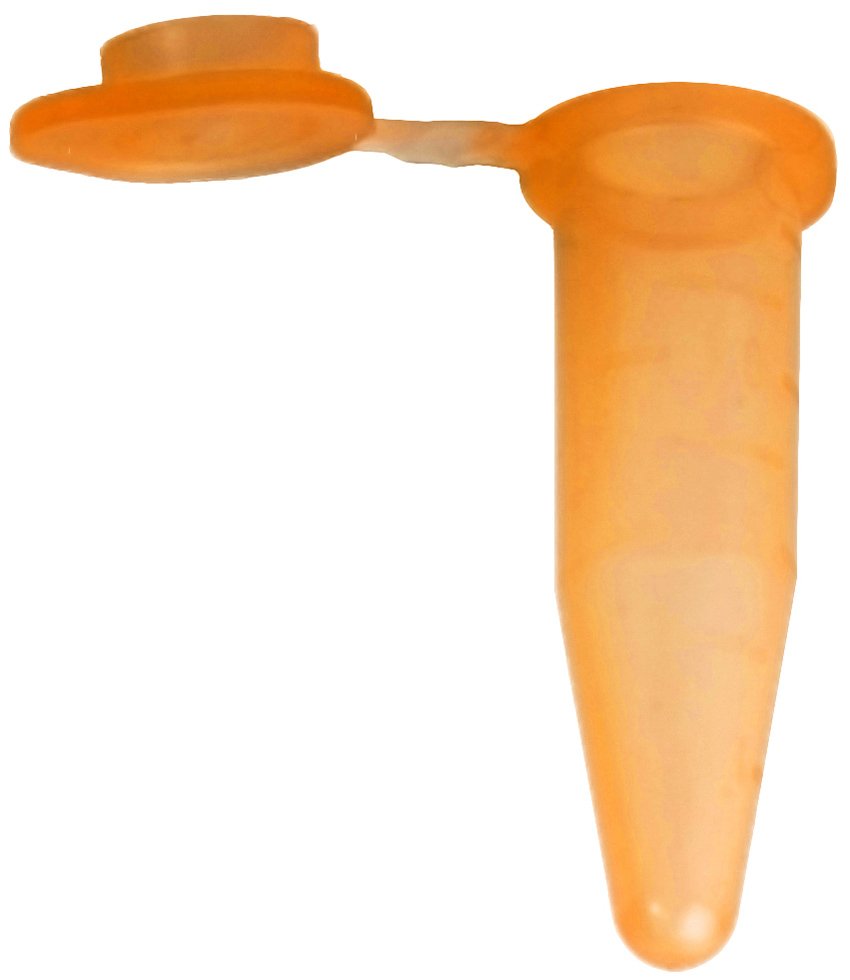 1.5mL G-Tube Flat Top Microcentrifuge Tube - Orange