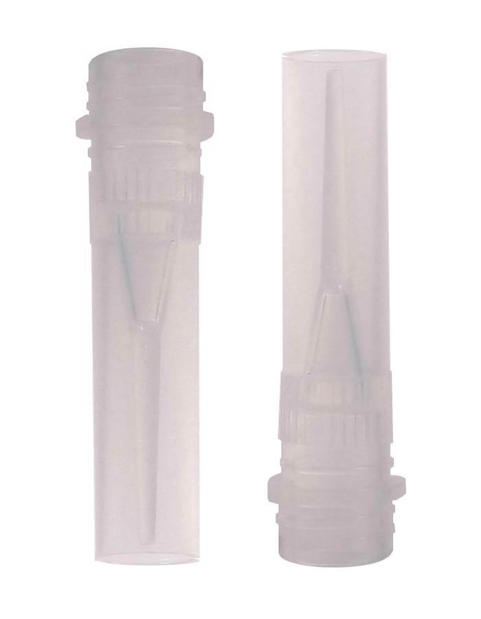 0.5mL Cryogenic Screw-Cap Conical Microcentrifuge Tube with Skirt and Cap - Polypropylene - Sterile - Natural