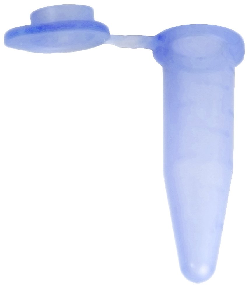 0.2mL Thin Wall Micro Tube with Attached Cap - Blue