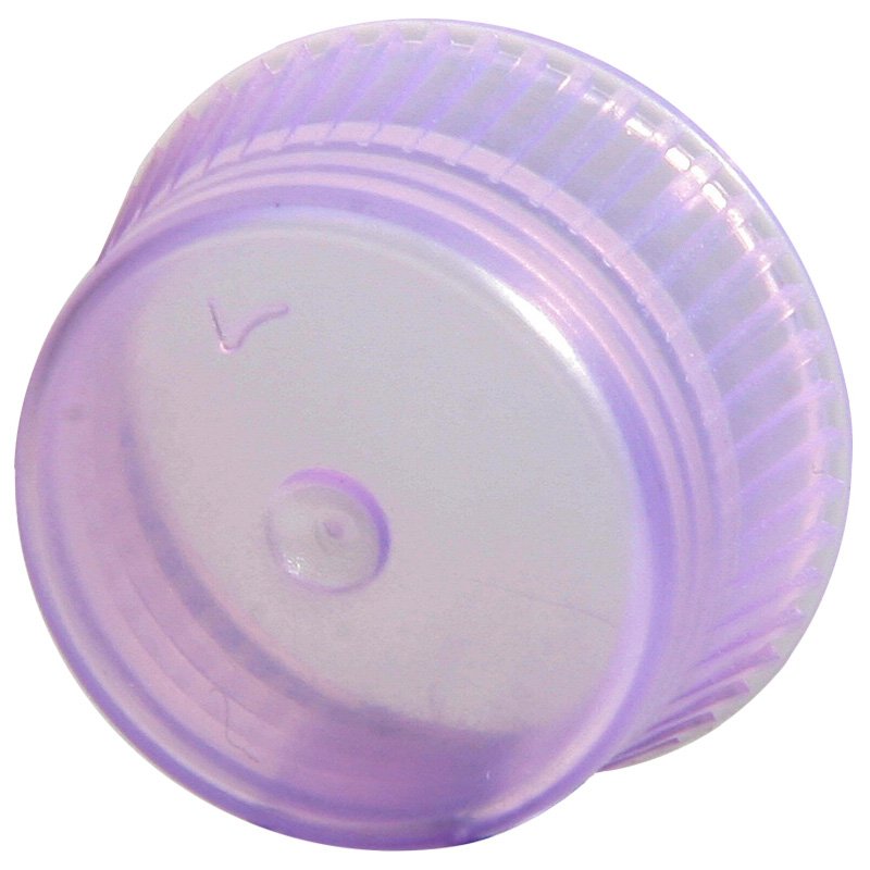 Uni-Flex Safety Caps for 12mm Culture Tubes & 13mm Blood Collecting Tubes - Lavender