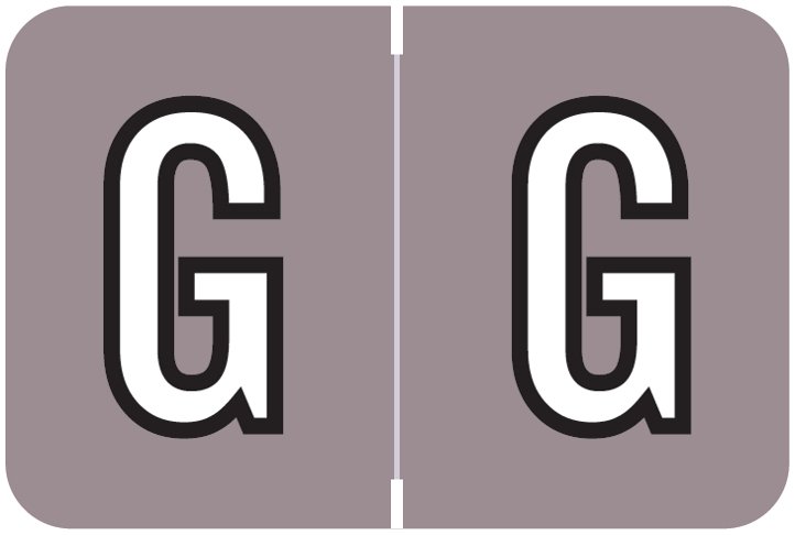 Barkley FABKM Match BRPK Series Alpha Sheet Labels - Letter G - Lavender Label