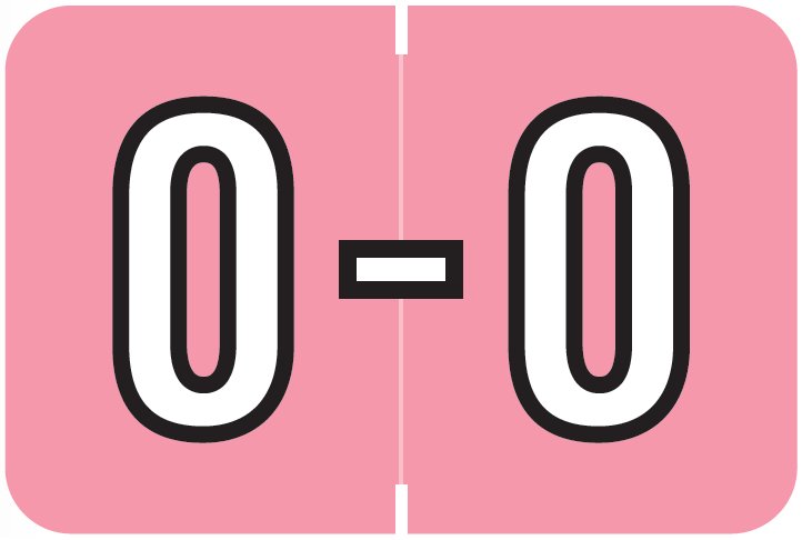 Barkley FABKM Match BRPK Series Alpha Sheet Labels - Letter O - Pink Label