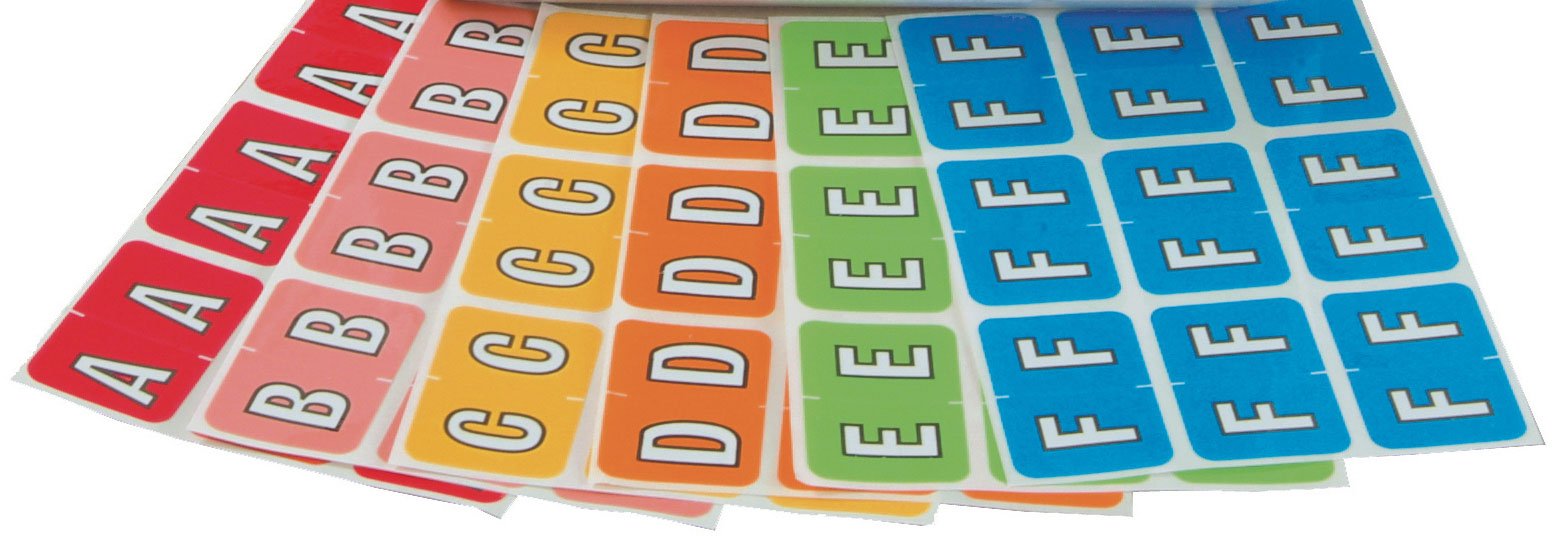 Barkley FABKM Match BRPK Series Alpha Sheet Labels - Desk Set Refill Pack