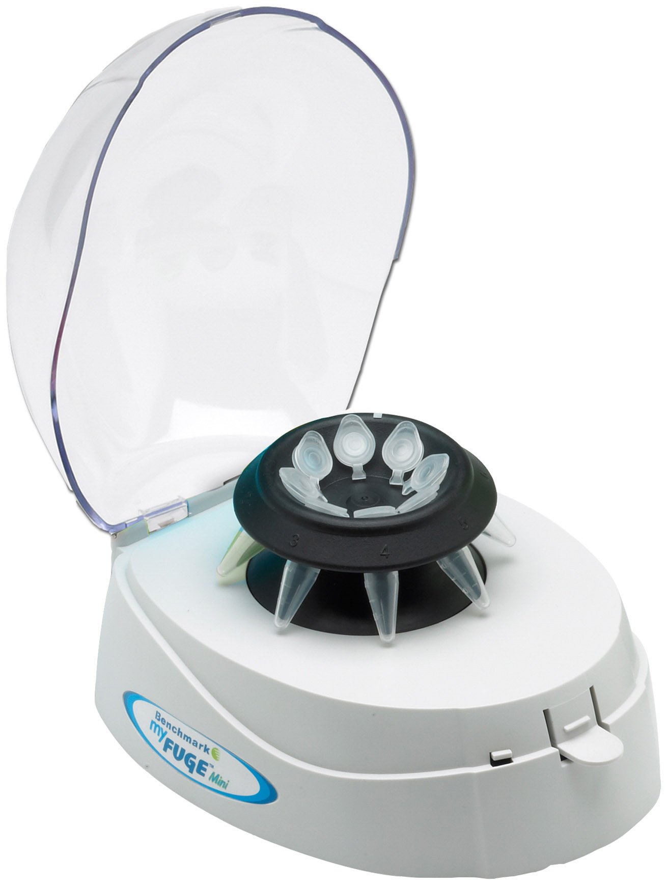 MyFuge Mini MicroCentrifuge With Two Rotors For 1.5ml-2.0ml Tubes & 0.2ml PCR Tubes - Clear Lid
