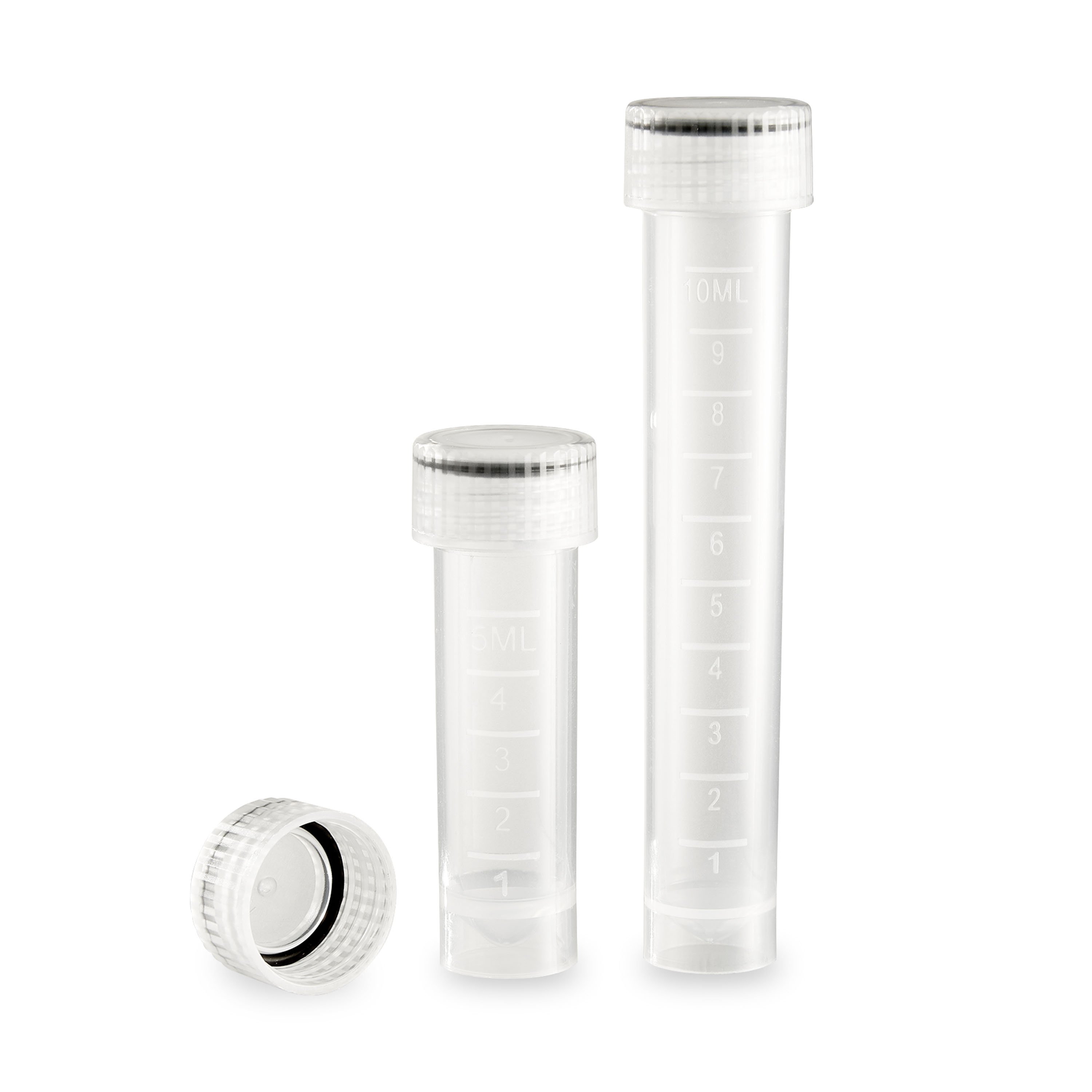 MTC Bio 5mL 10mL SureSeal Sterile Transport Tube with O-Ring