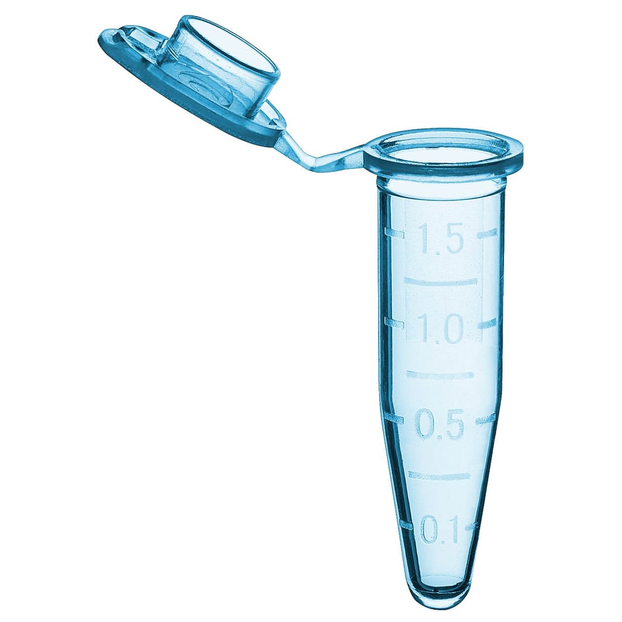 SureSeal S 1.5mL Sterile Microcentrifuge Tube - Blue (500 Tubes & 10 Stop-Pops/Bag, 1 Bag/Pack)