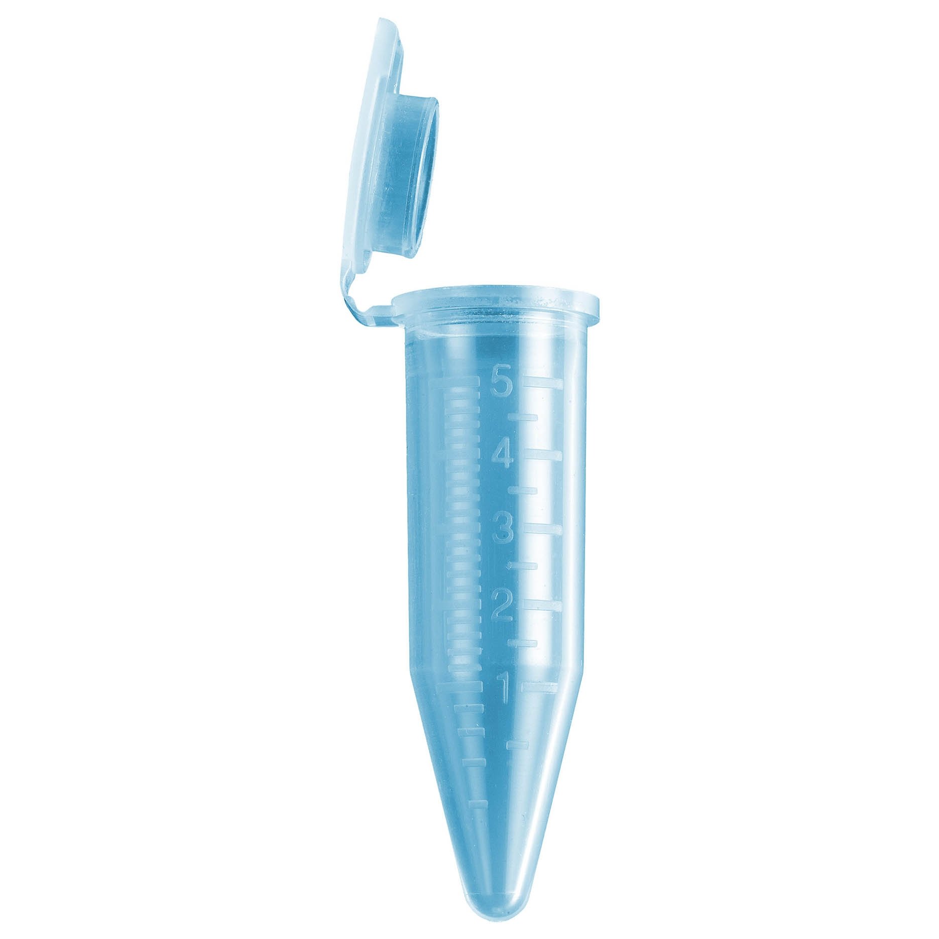 MacroTube 5mL Snap-Cap Centrifuge Tube - Non-Sterile - Blue Tinted (4 Bags of 50/Bag)