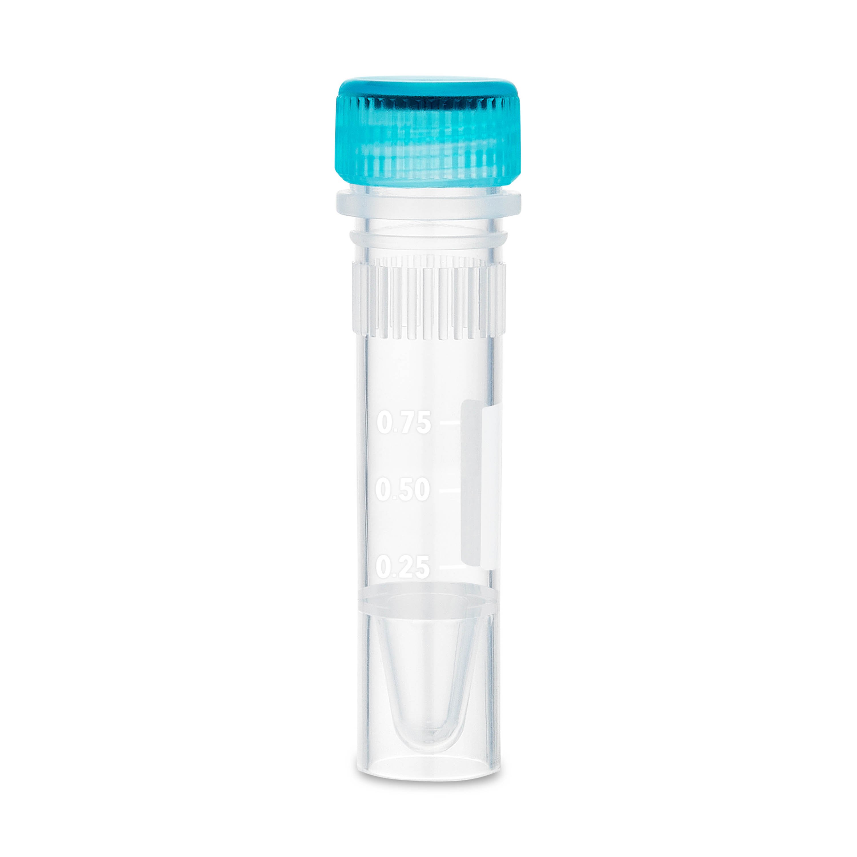 ClearSeal 1.5mL Sterile Screw Cap Microcentrifuge Tube with O-Ring, Attached Cap, Self-Standing, Printed Graduations