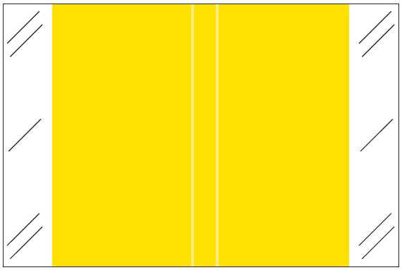 Tabbies 11100 Match CRLM Series Solid Color Roll Labels - Yellow