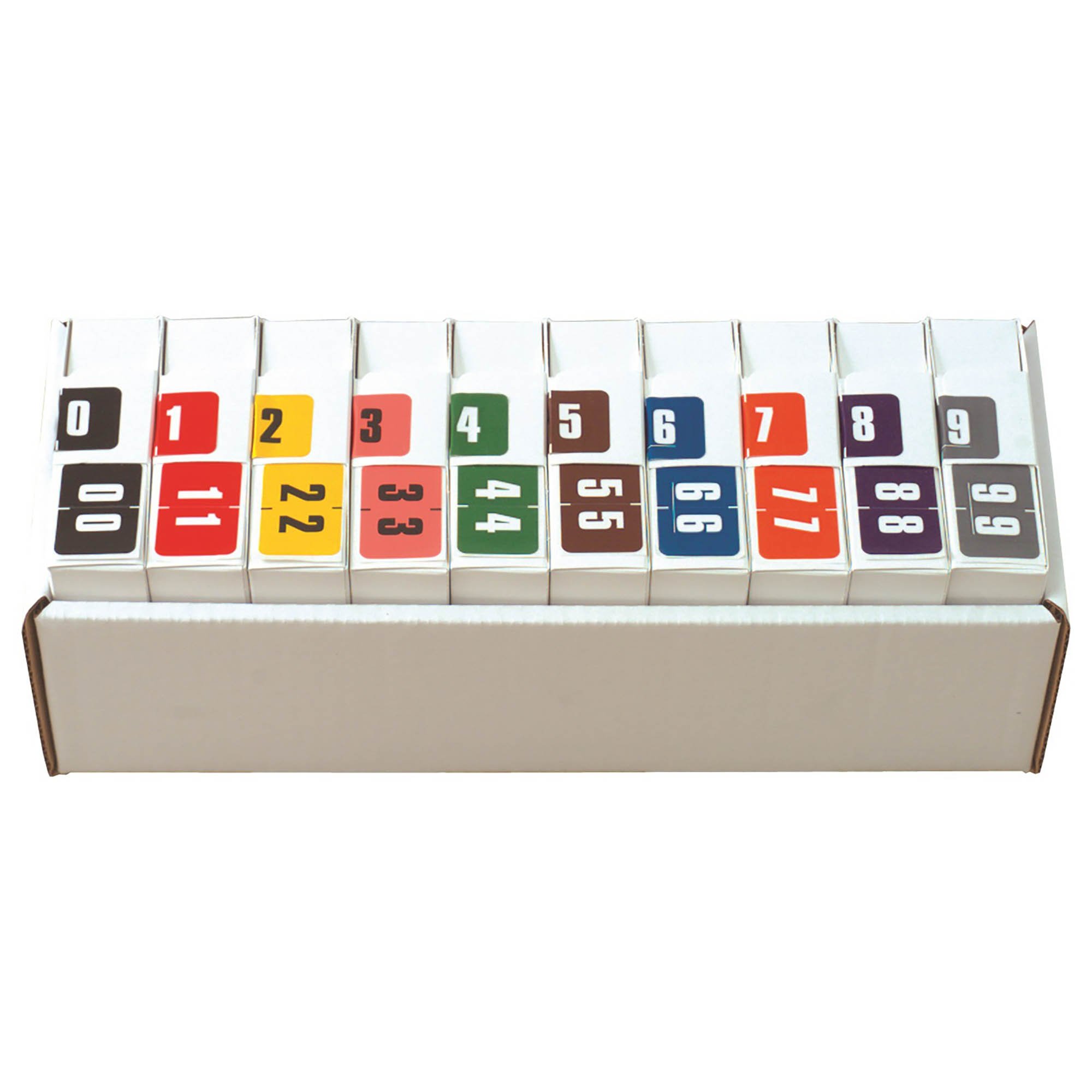 Digi Color Match DCNM Series Numeric Roll Labels - Set of Number 0 To 9