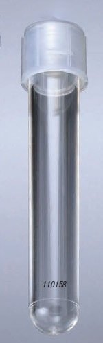17mm x 100mm (14mL) Culture Tubes with Attached Dual Position Cap - Sterile - Polystyrene