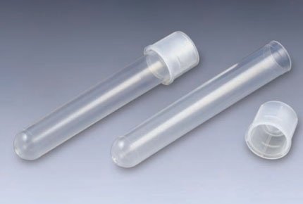 12x75mm (5mL) Sterile Culture Tubes with Attached Dual Position Cap - Polypropylene