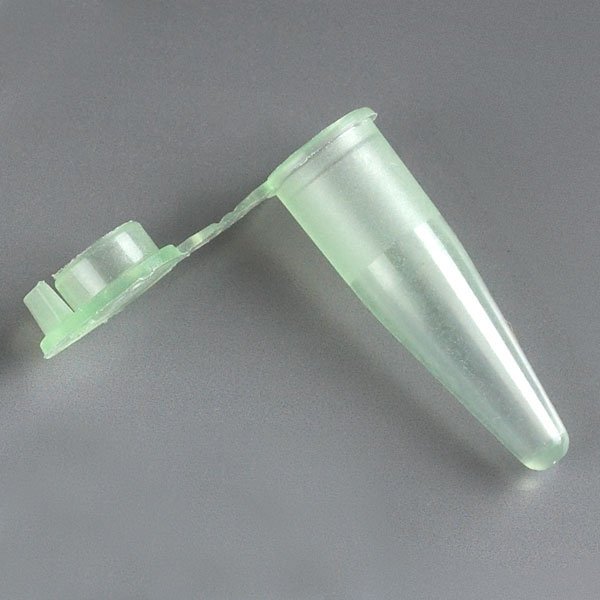 0.2mL PCR Tubes - Thin Wall Polypropylene with Attached Dome Cap - Green