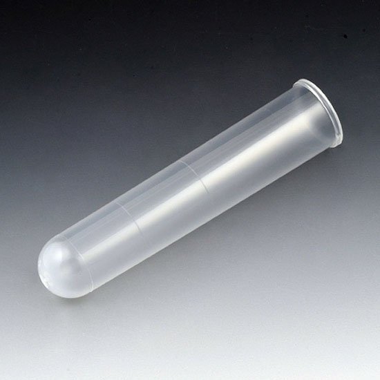 16mm x 75mm (8mL) Test Tubes with Rim - Graduated - Polypropylene - Case of 2500