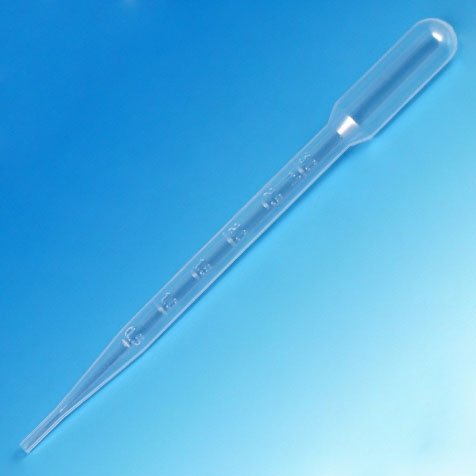 Produktbild von PATIKIL 200 Stück 3ml Einweg-Pipetten – Einzeln Verpackt, Mit Skala, Perfekt Für Labor, Öle, Säuren & Co.