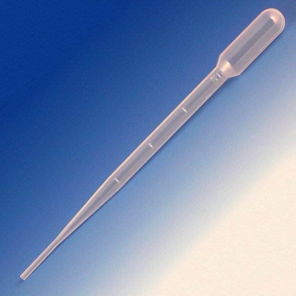 Transfer Pipets - Blood Bank - Capacity 5.0mL - Graduated to 2mL - Total Length 155mm - Bulb Draw 2.0mL - Case of 5000 (10 Boxes - 500/Box)