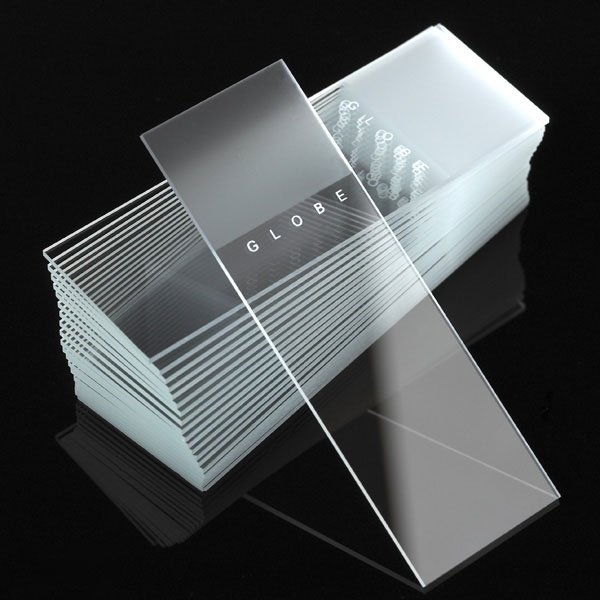 Frosted Diamond White Glass Microscope Slides 90° Ground