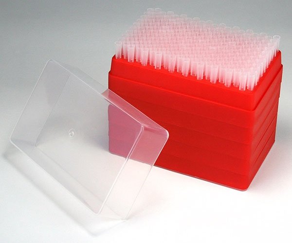 1uL - 200uL Pipette Tips For Use With MLA Pipettors - Natural - Case of 1000 (200/Rack - 5 Racks/Case)
