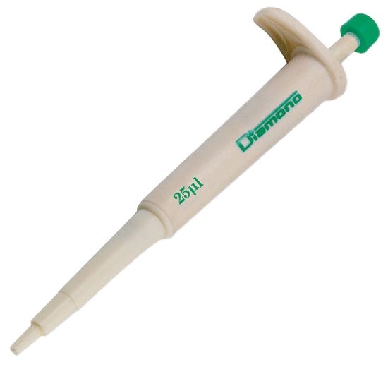 Diamond Jr. Pipettor - Single Channel Fixed Volume 25uL - Green - Pack of 1