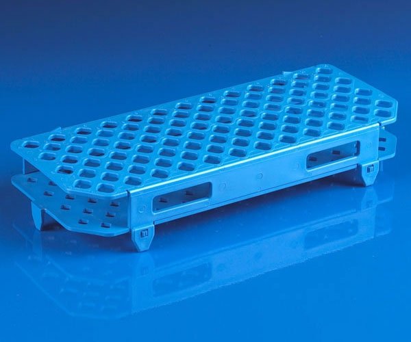 100-Place Snap-N-Racks Tube Rack for Microcentrifuge Tubes - Polypropylene - Blue