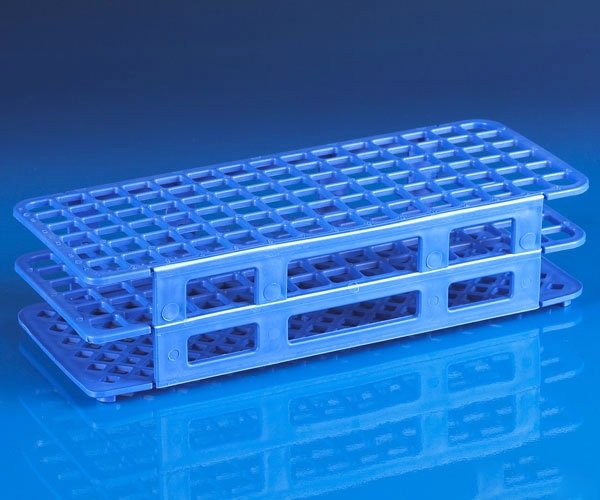 90-Place Snap-N-Racks Tube Rack for 12mm/13mm Tubes - Polypropylene - Blue