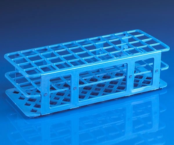40-Place Snap-N-Racks Tube Rack for 25mm Tubes - Polypropylene - Blue