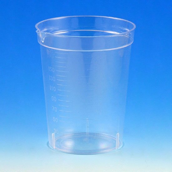 6.5oz Specimen Container with Pour Spout - Polystyrene (PS)