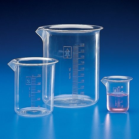 Beakers PMP Molded Graduations Griffin Style Low Form