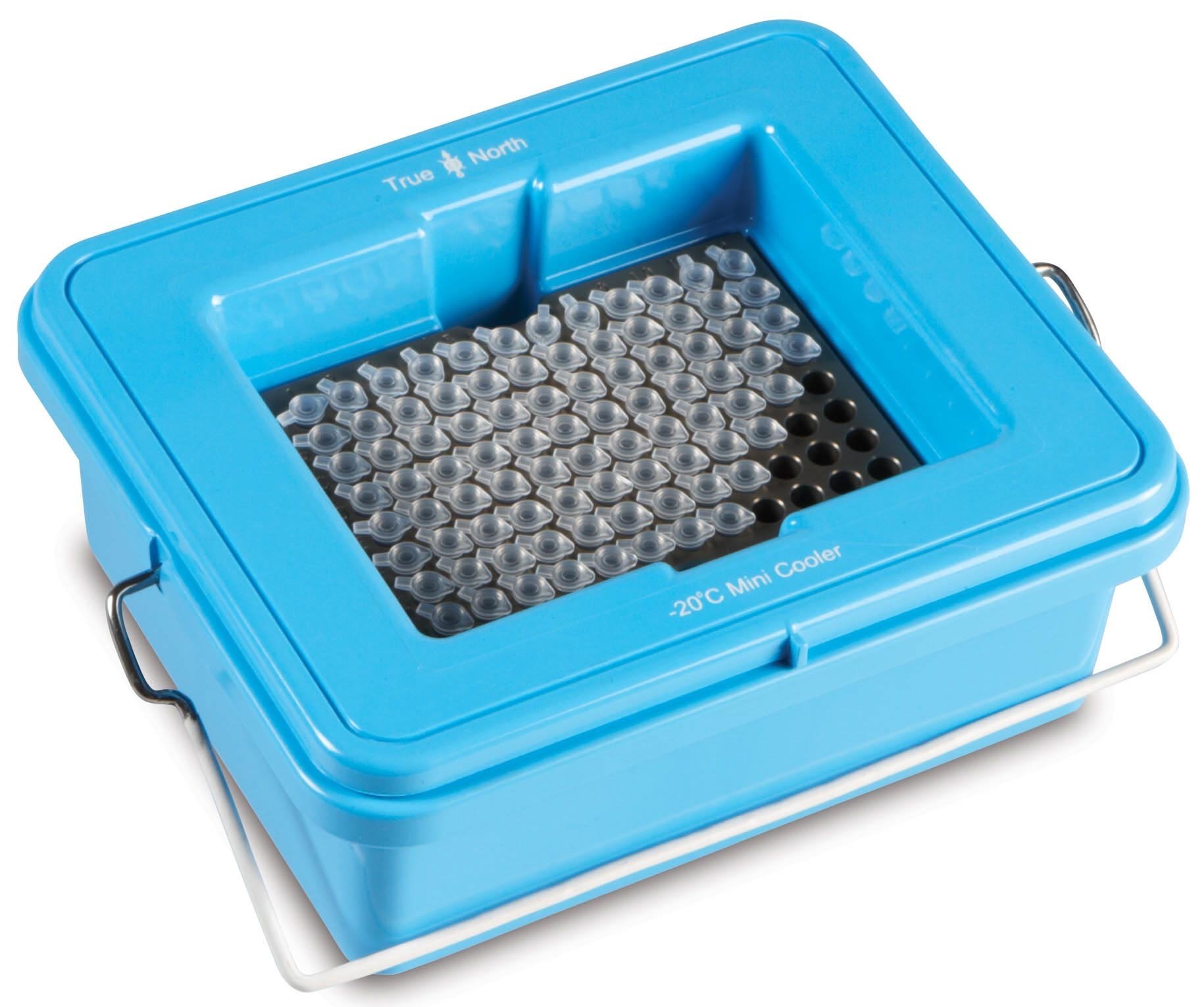 True North Blue Mini Cooler -20 Degrees C - Clear Lid - 96 x 0.2 mL