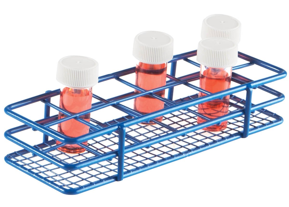 HS Bijou Bottle/Tube Wire Rack - 25mm Diameter Well - 2x6 Format
