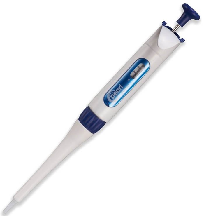 Pearl Adjustable Micro Pipette 10-100ul - Single Channel - Dark Blue