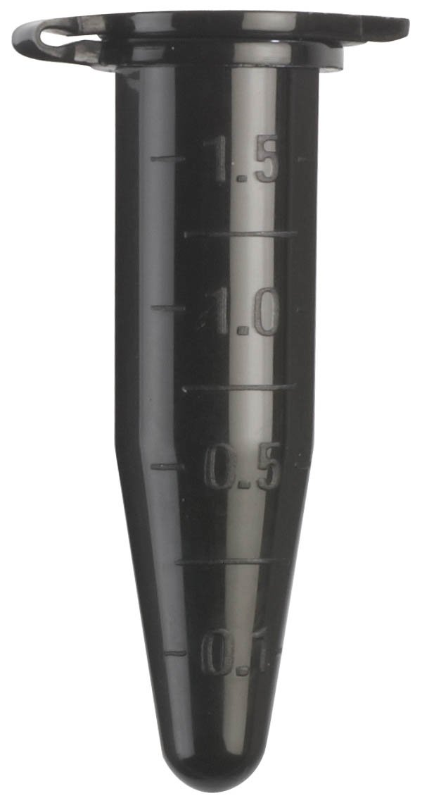 Microcentrifuge 1.5 mL Tube - Black Color (Pack of 500)