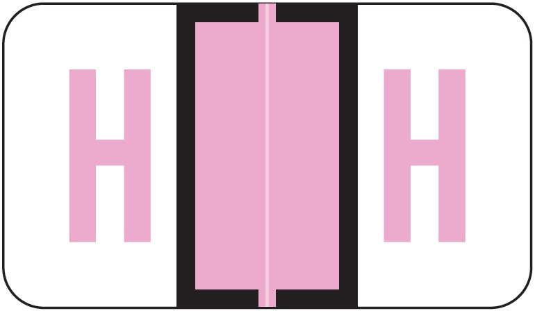 Jeter 5190 Match JXAM Series Alpha Roll Labels - Letter H - Lavender