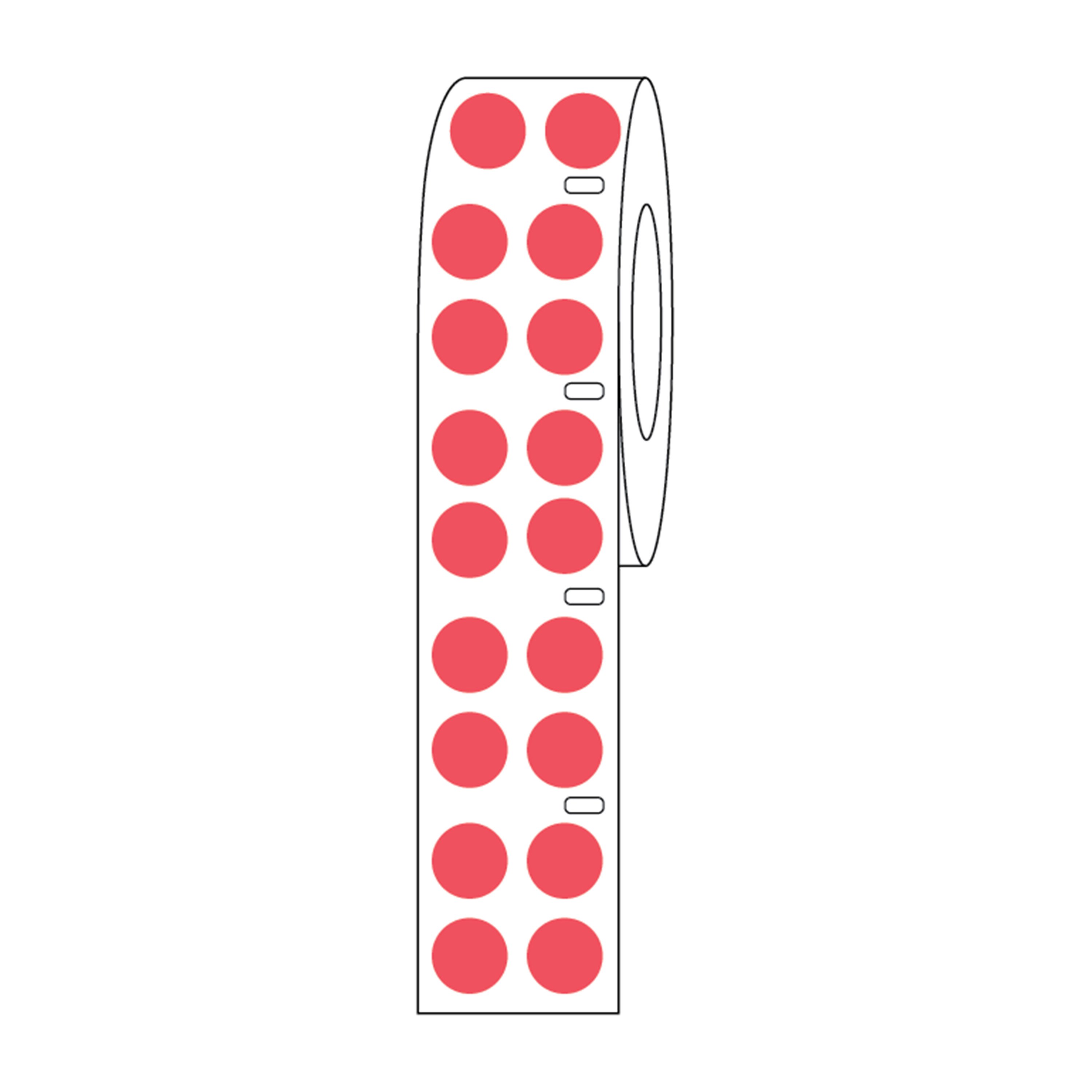 Label/Dot Combo Roll, Cryo, Direct Thermal, 24x13mm & 9.5mm Dot, for 1.5mL Tubes, Orange main image 0