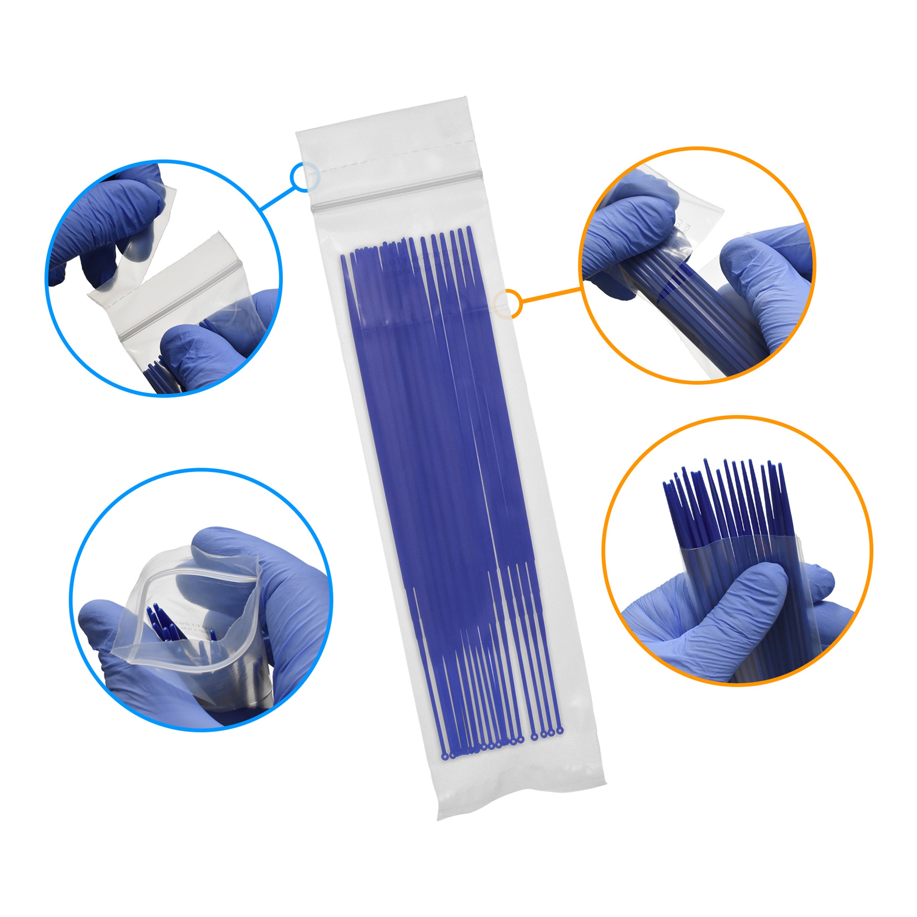 Inoculating Loop, Flexible Polypropylene - 1 µL (50 Easy Access Resealable Bags of 20, Case of 1000)