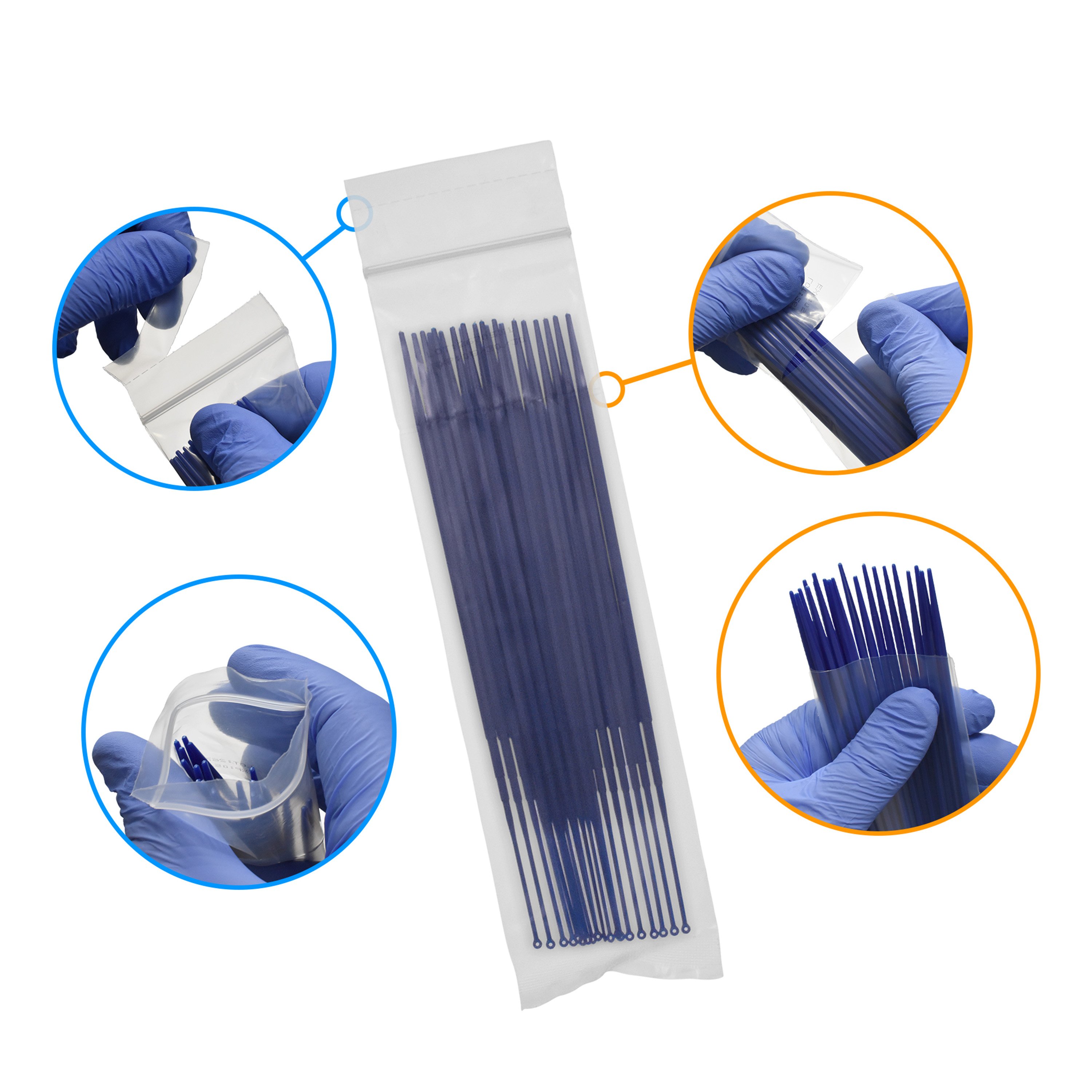 Inoculating Loop, Rigid Polystyrene - 1 µL (50 Easy Access Resealable Bags of 20, Case of 1000)
