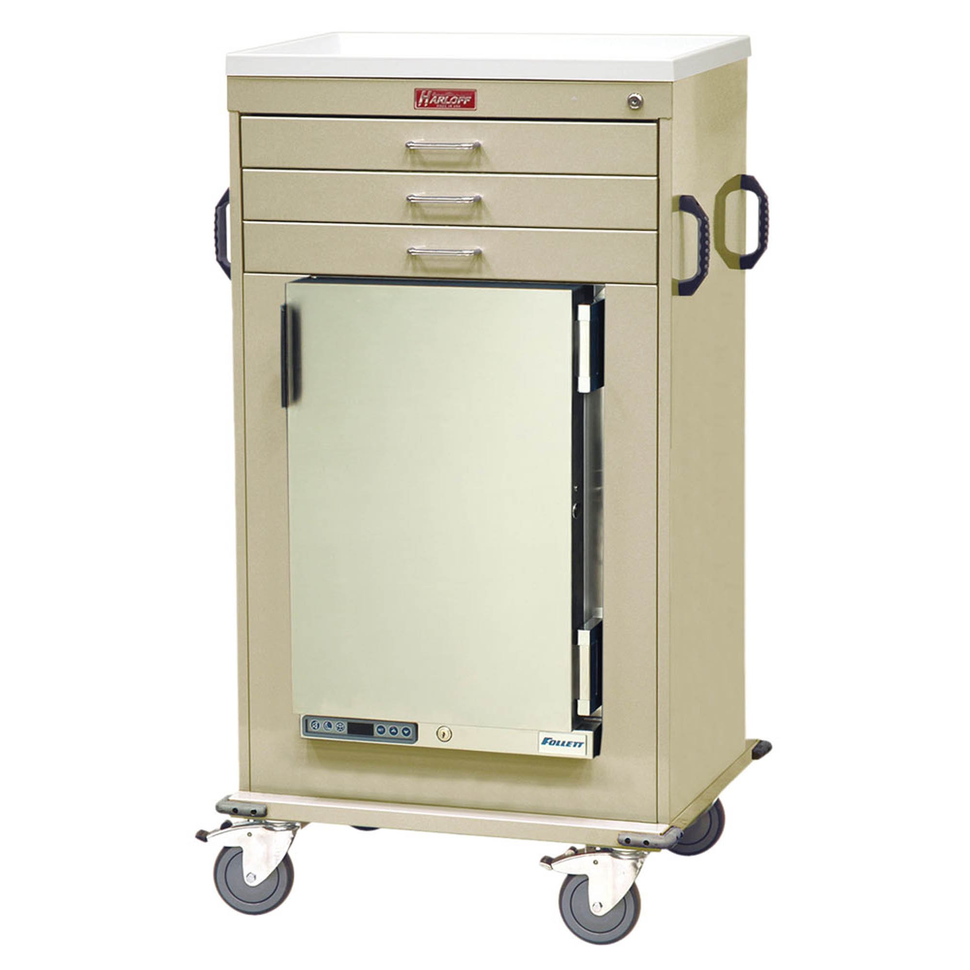 Harloff MH4300K 3-Drawer Malignant Hyperthermia Cart 1.8 cu ft