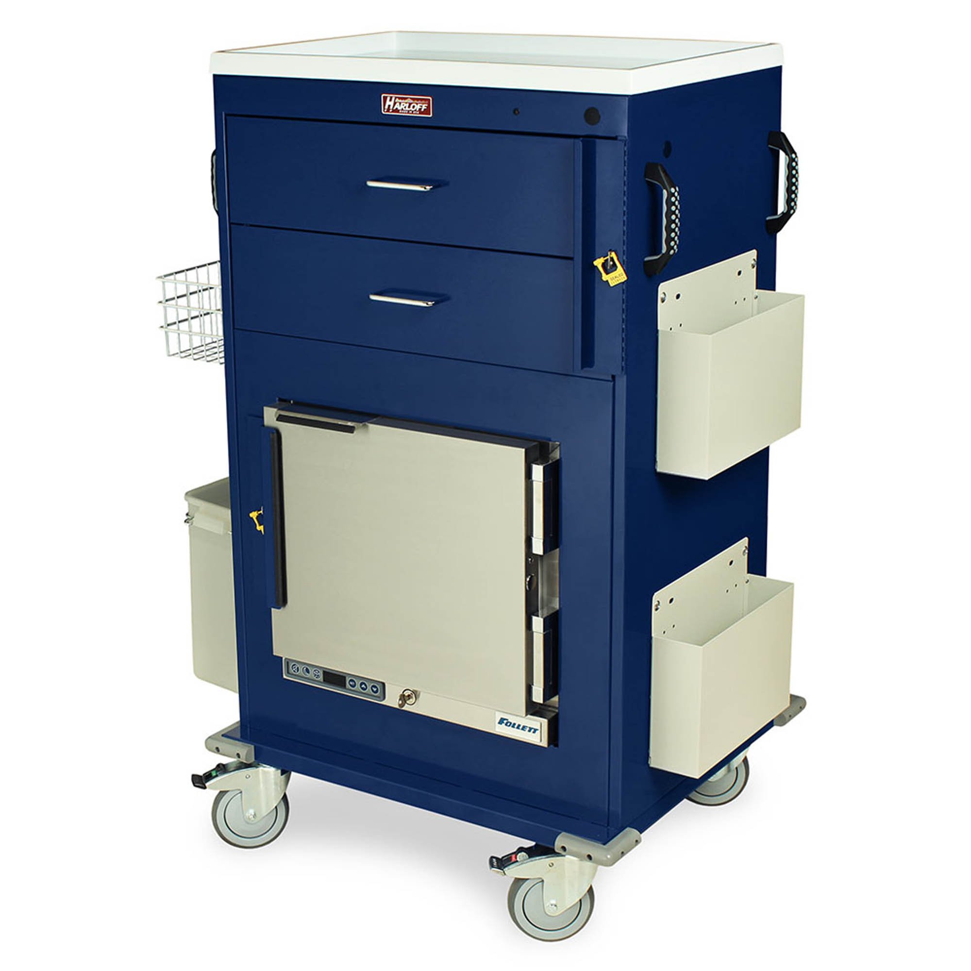 Harloff MH5216B 2-Drawer Malignant Hyperthermia Cart 1.0 cu ft