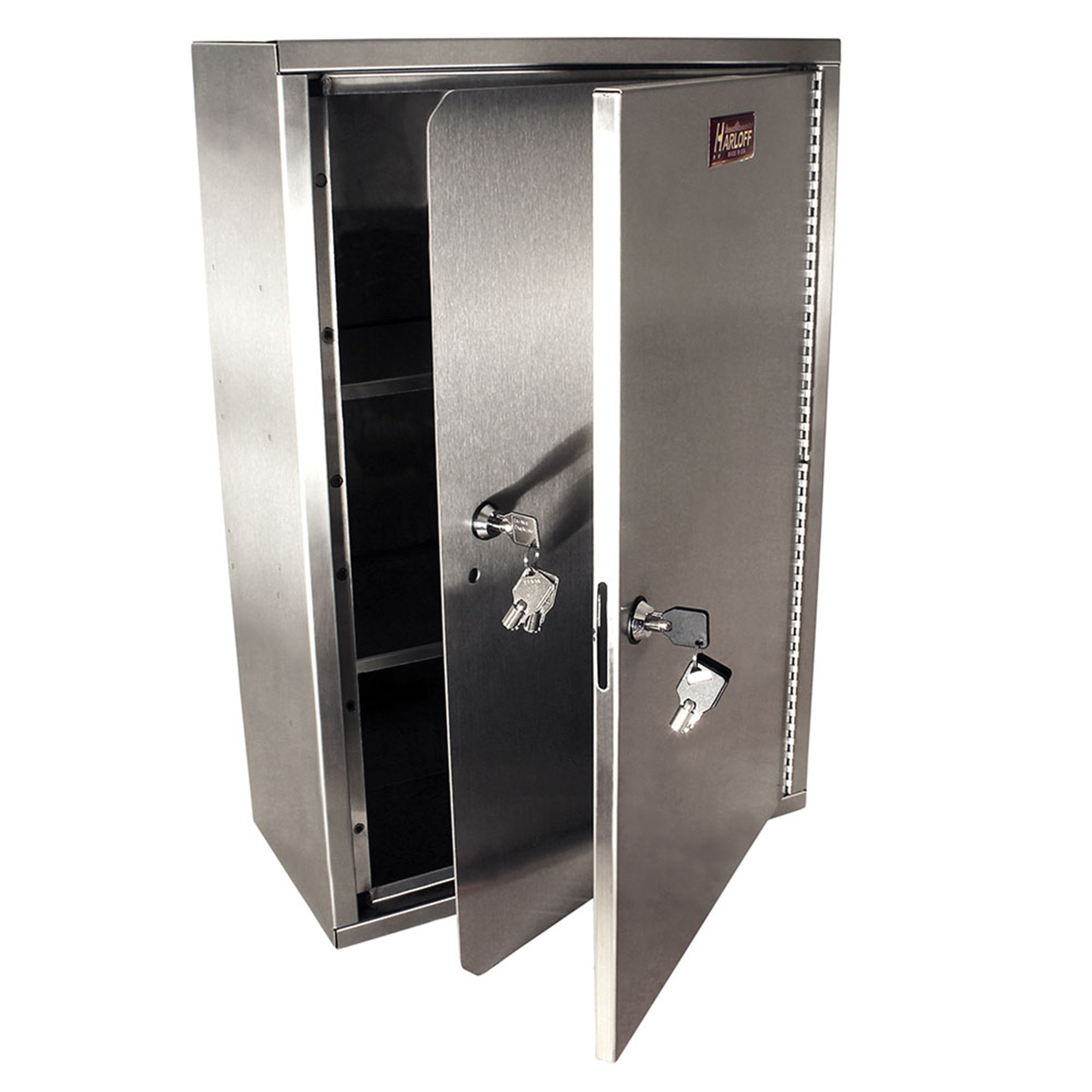 Harloff NCSS24C16 Tall Stainless Narcotic Locking Cabinet