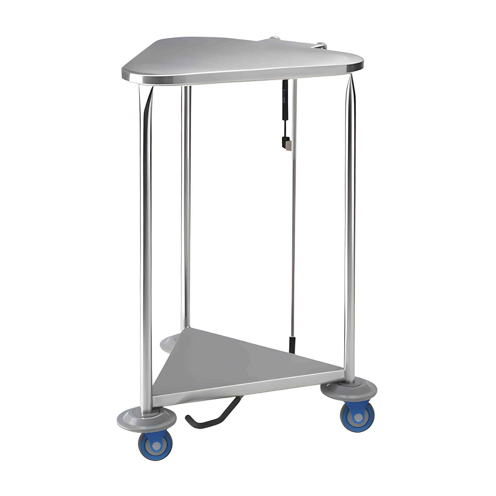Pedigo Stainless Steel Triangular Linen Hamper with Lid