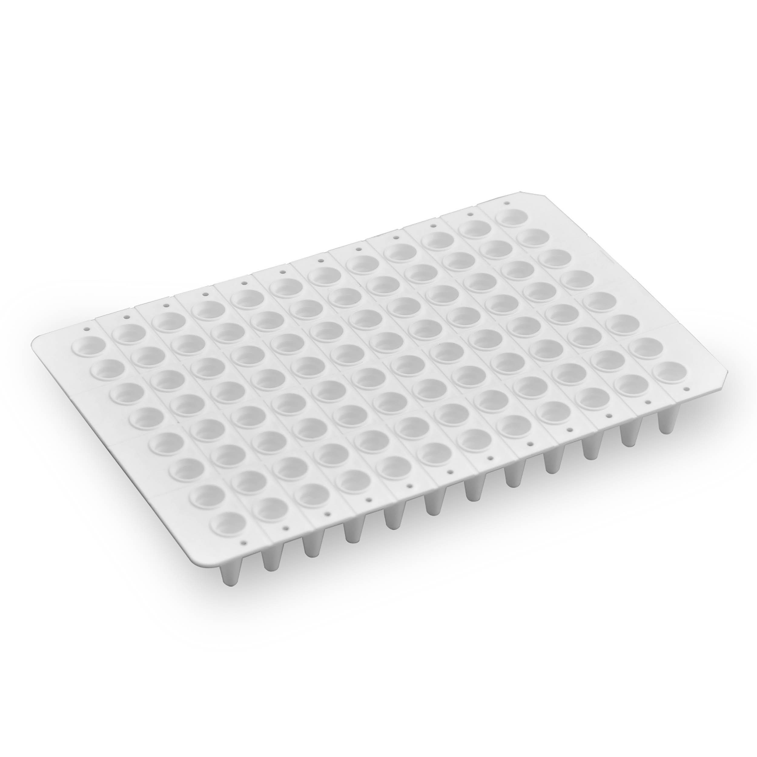 PureAmp Low Profile/Fast 96-Well x 0.1mL PCR Plates - Non-Skirted, White (10 Packs of 50 per Pack)