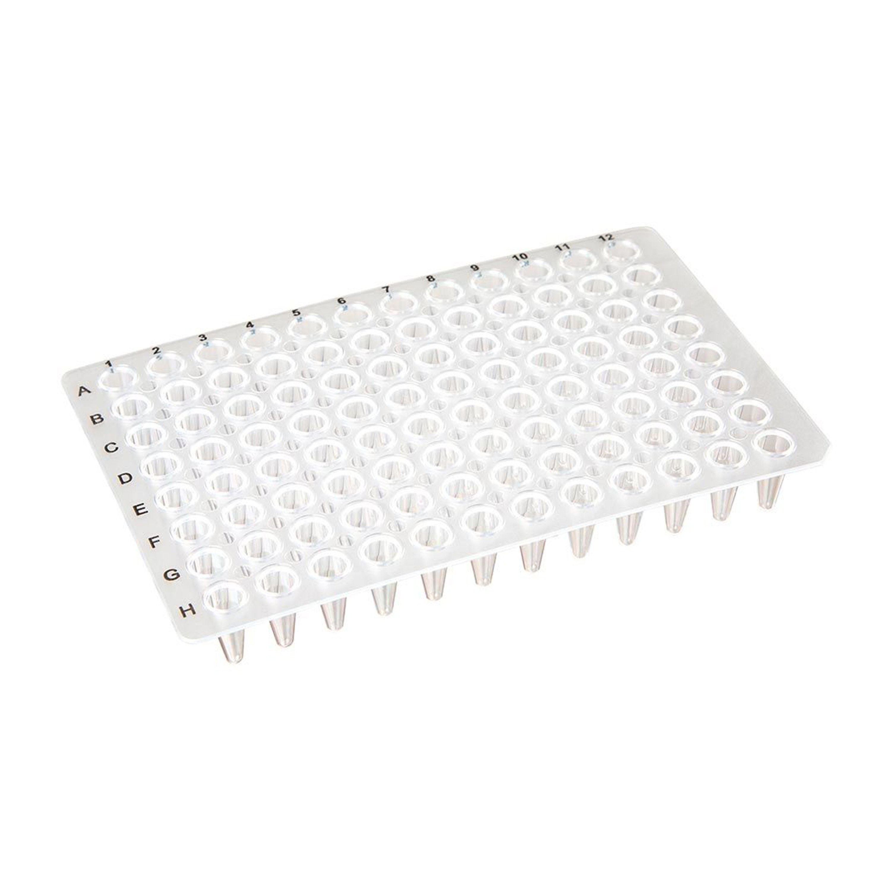 0.1 mL 96-Well Low Profile PCR Plate, No Skirt - Clear (Box of 20)