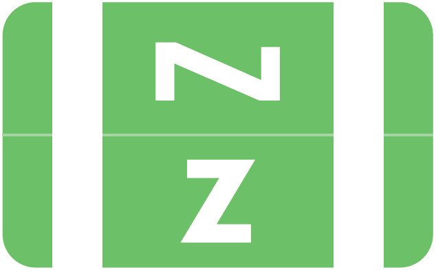 Smead Alpha-Z ACC Match SMAM Series Alpha Roll Labels - Letter Z - Light Green